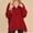 YX-Red, variant on XIAOFFENN Womens Casual Hoodies Pocketed Long Sleeves Thumb Hole Button Pullover Sweatshirts Oversized Hooded Tops