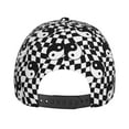 thumbnail image 4 of Xecao Ying Yang Checkered for Baseball Cap: Unisex, crafted from classic polyester twill fabric, featuring a soft unconstructed design, 4 of 5