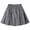 X1 Grey, variant on Krdevn Girls Pleated School Uniform Skirt, Elastic Waist Kids A-Line Skort, Casual Solid Color Mini Skirt for Students,Dark Blue
