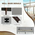 thumbnail image 4 of Costway Upholstered Heavy Duty Twin Daybed, Gray, 4 of 10
