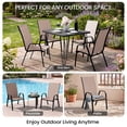 thumbnail image 4 of NAPWANT Patio Dining Chairs, Set of 4 Stackable Outdoor Chairs, All-Weather Space Saving Design, Brown, 4 of 9