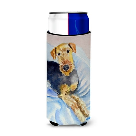 

Carolines Treasures 7335MUK Cozy Airedale Terrier Ultra Hugger for slim cans Slim Can multicolor