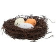 thumbnail image 6 of IBASETOY Natural Vines Artificial Bird Nest with 3 Pcs Bird Eggs for Home Decoration Furnishings Props 1 Pcs Bird Nest Included, 6 of 8