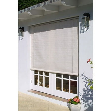 Taupe Roll-Up Exterior Window Shades, 6' x 6'
