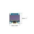 thumbnail image 2 of Módulo de pantalla OLED LCD de 0.96 pulgadas de Uxcell con 4 pines soldados, pantalla de 128x64, comunicación I2C IIC, color de pantalla azul, 2 of 6