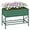 Green, variant on SSyao Raised Garden Bed with Galvanized Steel Frame, Elevated Planter Box with Legs, Storage Shelf & Bed Liner, Outdoor Metal Gardening Box for Vegetables, Flowers, Herbs, Patio Yard Deck,Cream White