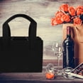 thumbnail image 6 of Horivan Insulated Wine Tote Bag with Divider 6 Bottle Cooler Carrier for Travel Picnic Beach Party Durable Portable Wine Crate with Handle, 6 of 9