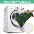 thumbnail image 6 of Dark Green Christmas Tree and Star Pattern Square Tablecloth,Waterproof Square Table Cover,Wipeable Spillproof Washable Table Cover for Home Kitchen Party Decor 52"x52"(132x132cm), 6 of 6