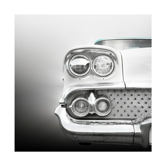 Canvas Wall Art - Beate Gube 'Us Classic Car 1958 Bel Air' Wall Art for Living Room, Bedroom, or Office Décor by Trademark Fine Art - 14 x 14 Inches