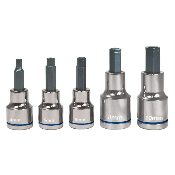 5Pc. 3/8in. Dr. WornDamaged Hex Bolt Extractor Socket Set Walmart