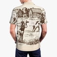 thumbnail image 3 of Balery Cows On The Farm Printed Men’s Short Sleeve Polo Shirt, Midweight Men's Shirt,Golf Polo shirts -4X-Large, 3 of 8