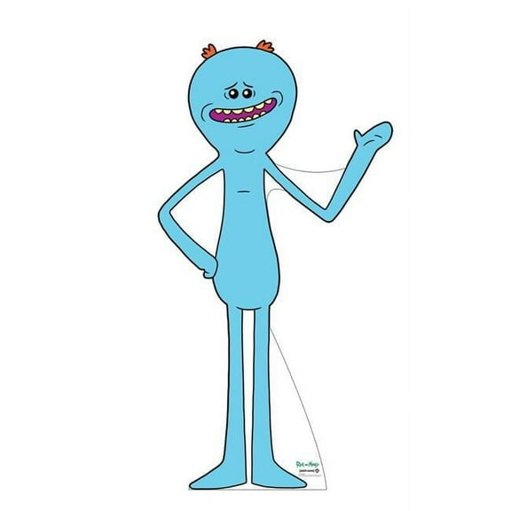 70 x 36 in. Life-Size Mr.Meeseeks Cardboard Standup