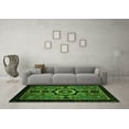 thumbnail image 3 of Ahgly Company Indoor Square Abstract Green Modern Area Rugs, 3' Square, 3 of 4