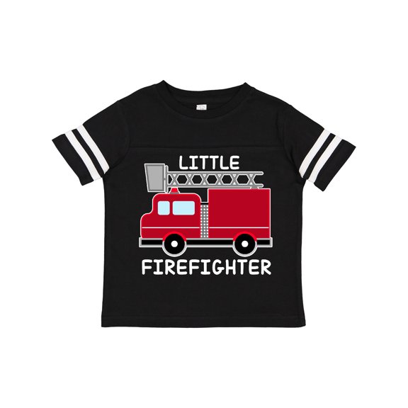 Inktastic Red Fire Little Firefighter White Text Boys or Girls Toddler T-Shirt
