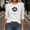 White, variant on Dolkfu Crew Neck Tops for Women Trendy Green Pull-on 3/4 Sleeve Minimalist T-Shirts Printed Floral Casual Tops Army Green,L