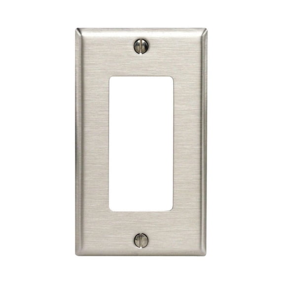 WALLPLATE DECORA 1G SS (Pack of 1)