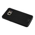 thumbnail image 2 of Reiko Samsung Galaxy S7 Edge Rugged Metal Texture Hybrid Case With Ridged Back In Black, 2 of 4