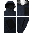 thumbnail image 3 of H2H Mens Casual Slim Fit Zip-up Hoodie Fleece Lining Active Zip-up Winter Jackets NAVY US 3XL/ASIA 4XL (CMOHOL081), 3 of 6