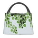 thumbnail image 1 of Fotbe Watercolor Green Leaves Bolsa Térmica Portátil con Estampado, Bolsa de Entrega de Alimentos Aislada, Bolsa Reutilizable de Gran Capacidad para Comidas y Supermercado, 1 of 6