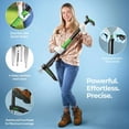 thumbnail image 4 of Weeding tool with long adjustable handle (37 inches, 39 inches, and 44 inches), quick release weeding ejection mechanism, lightweight aluminum standing heavy-duty weeder, 4-claw head and foot pedal e, 4 of 4