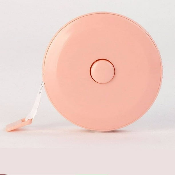 Cinta métrica para el cuerpo, cinta métrica suave para el cuerpo, tela de costura, cinta métrica artesanal, 59 pulgadas/rosa