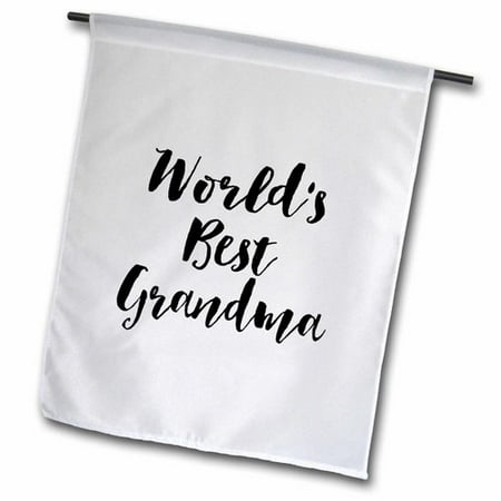 3dRose Worlds Best Grandma Polyester 1'6'' x 1' Garden (Best Back Garden In The World)