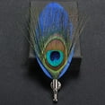 thumbnail image 3 of Broche de Vintage jinwen para mujer camisa traje accesorio de boda azul, 3 of 7