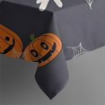 thumbnail image 5 of Halloween Pumpkins Ghosts and Spider Webs Square Tablecloth,Waterproof Square Table Cover,Wipeable Spillproof Washable Table Cover for Home Kitchen Party Decor 60"x60"(152x152cm), 5 of 6