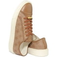 thumbnail image 4 of Guess Vice Men's Lace Up 4G Logo Print Synthetic Trainers In Beige Size 11.5, 4 of 6