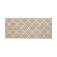 thumbnail image 2 of Washable Non-Slip Accent Rug, Geometric, Beige and White, 26" x 45", 2 of 7