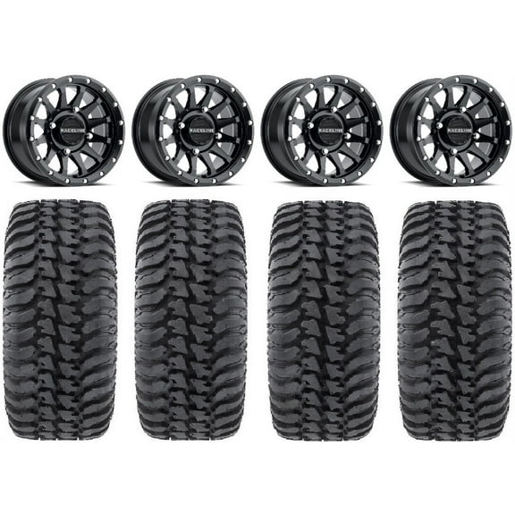 Raceline Trophy 14" Black Wheels 30" Regulator Tires Polaris RZR XP 1000 / PRO XP / Ranger XP 900/1000
