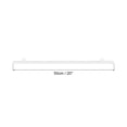 thumbnail image 2 of Unique Bargains PVC Poster Hanger Rail Poster Strip Bar 50cm/20inch Clear with Clips for Poster, Map, 2 Set, 2 of 5