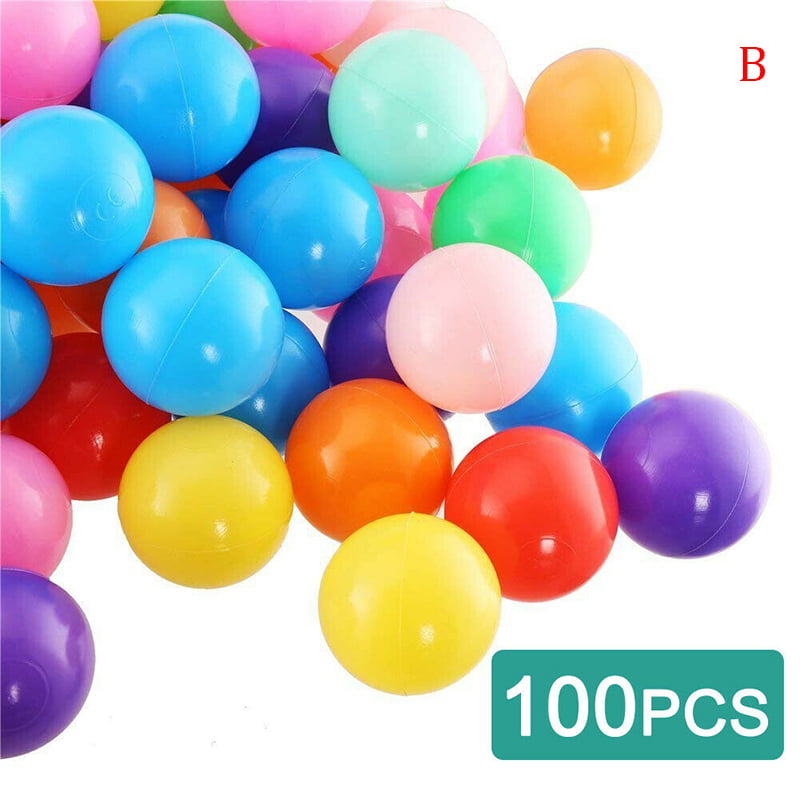 10/100PCS Colorful Plastic Balls Pit Balls Crush Proof Ocean Ball Toy Game Kid 