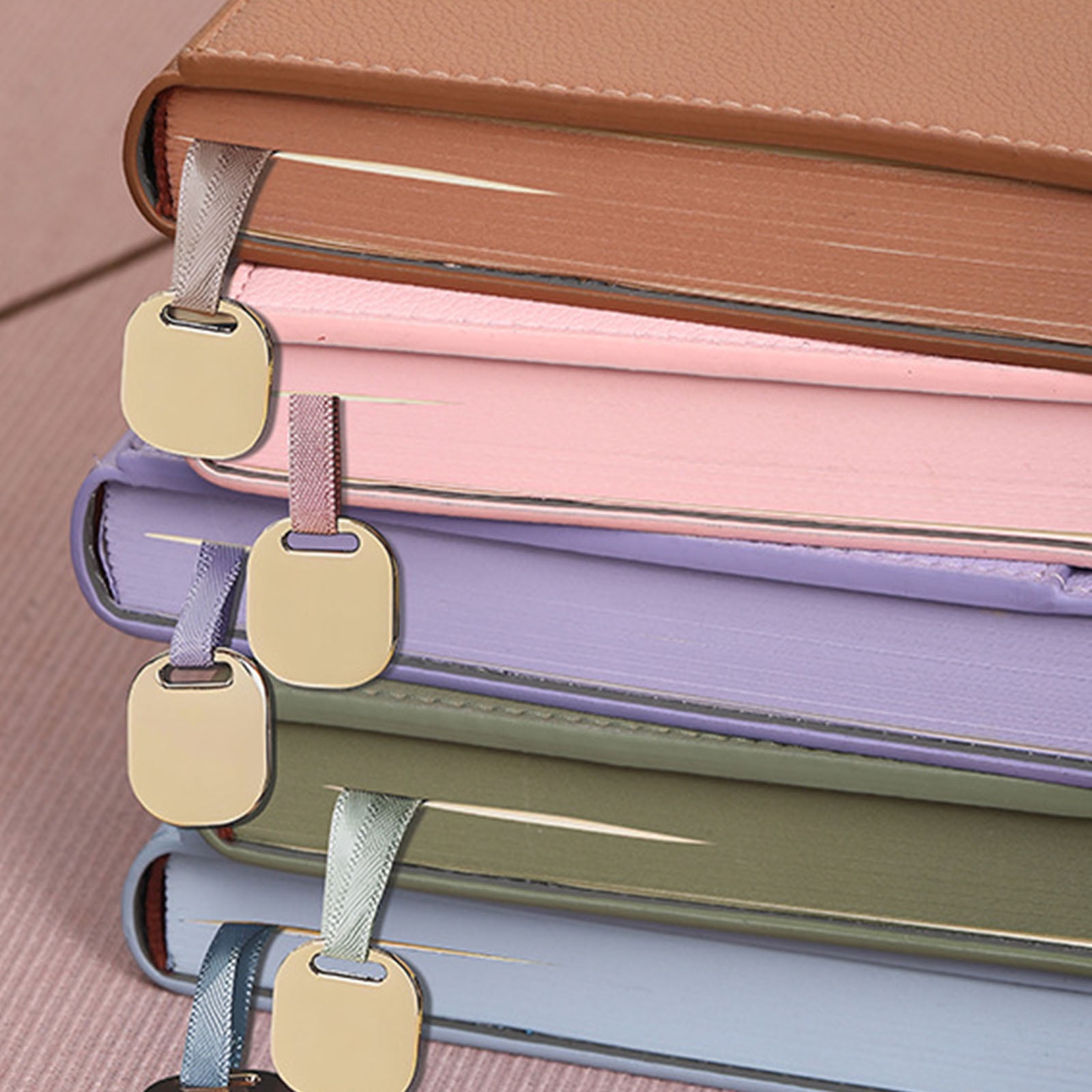 Professional PU Leather Notebook 300 Pages Lined Ribbon Bookmarks Button Closure Hardcover Journal for Writing