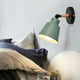 thumbnail image 5 of Aplique de pared moderno | Lámpara de lectura de noche de hierro y madera | Casquillo E27 | Para dormitorio, pasillo y estudio | Colores verde, rosa y amarillo, 5 of 7