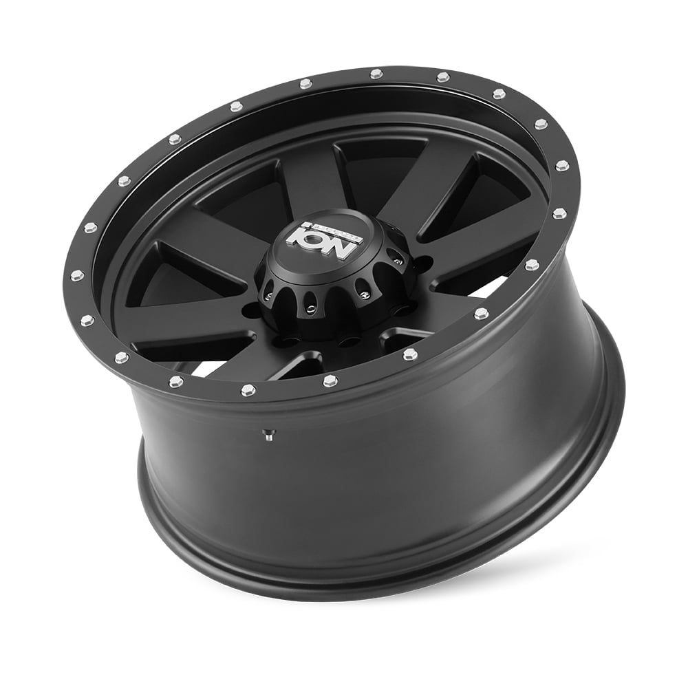 18 x 9. inches //5 x 139 mm, 18 mm Offset Ion 134 Matte Gunmetal//Black Beadlock Wheel with Painted Finish