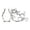 #B, variant on Transparent Cat Hair & Whisker Keepsake Magnet – Memorial Pet Hair Collector & Cute Fridge Decor(#D)