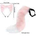 thumbnail image 5 of Tail and Ears Set Fox Fur Tail Cosplay Costume, Long Faux Fur Fox Tail with Ears Halloween Fancy Dress Costume, 5 of 5