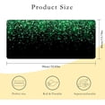 thumbnail image 2 of Green Glitter Gaming Mouse Pad 35 x 15.7 Inch Extended Large Size Desk Mat with NonSlip Rubber Base, Perfect for Home Office and Computer Use, 2 of 6