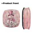 thumbnail image 2 of HELLHERO Happy Valentine's Day Snowman Seat Back Cover for Seniors Seat & Back Cover Lightweight Quick Installation for Senior, 2 of 7