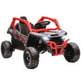 thumbnail image 1 of Qaba 12V Licensed KAWASAKI TERYX KRX 2WD Electric Ride on Truck, Red, 1 of 10