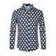 thumbnail image 5 of Camisas formales de puntos de polka INSPIRE CHIC para hombres con cuello de punta y mangas largas S Azul, 5 of 5