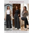 thumbnail image 5 of Sexy Dance Womens Yoga Pants with Pockets Sweatpants Lounge Casual High Waist Pants Wide Leg, 5 of 7
