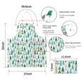 thumbnail image 7 of Green Christmas Tree Apron-Garden Aprons for Women with Pockets-Cotton Linen Waterproof Kitchen Cooking Gardening Aprons Adjustable for Kitchen,Cooking,BBQ and Salon 32"x27", 7 of 7