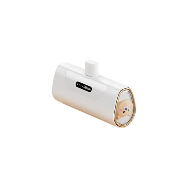 Methold Banco portátil del poder de la fuente de energía con el banco portátil del poder de la batería duradera para el teléfono celular Teléfono y Comunicación blanco tipo