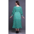 thumbnail image 4 of Bimba Robe Longue Décontractée à Volants pour Femmes, Imprimée, Taille Smockée, Florale - Xxx-Grand, 4 of 5