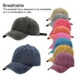 thumbnail image 3 of Cotton Baseball Cap Solid Color Dome Replacement Easy Matching Adjustable Breathable Easy Matching Outdoor Adjustable Sunproof Hat Headgear Pink, 3 of 9