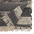 thumbnail image 2 of Saro Lifestyle 4110.BN1672B 16 x 72 in. Tassel Trimmed Stripes Table Runner, Black & Natural, 2 of 3
