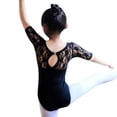 thumbnail image 2 of Children Girls Classic Dance Performance Clothing Lace Short-Sleeved Gymnastics Dance Clothing Sportswear, 2 of 6