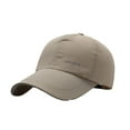 thumbnail image 1 of GDREDA Hat Men Men's Summer Breathable Perforated Outdoor Sunblock Reflective Strip Quick Drying Visor Baseball Cap，Khaki, 1 of 4